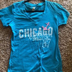 Blue Chicago tee